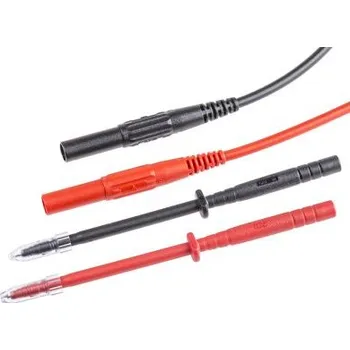 Měřicí kabel Kabely pro multimetry Sada zkušebních vodičů, délka kabelů: 1m, CAT II 600V Staubli
