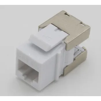 Síťový konektor KEYSTONE JACK C6A UTP 568A/B SHTR WHITE