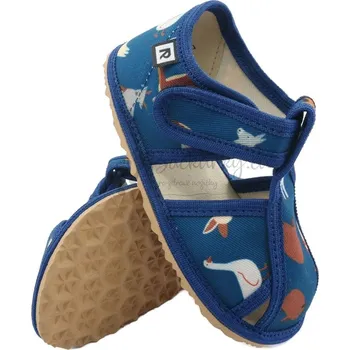 Chlapecká obuv Dětské flexi (barefoot) pantofle RAK 100015-5 Farma modrá - vel. 31