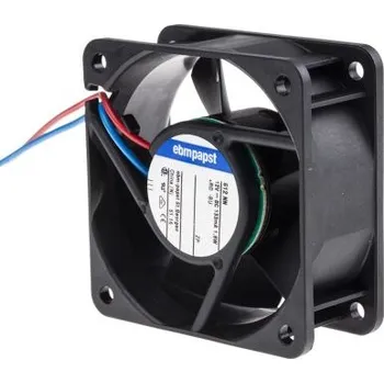 PC ventilátor ebm-papstAxiální ventilátor 12 V DC DC, průtok vzduchu: 42m³/h 1.5W125mA, 60 x 60 x 25mm