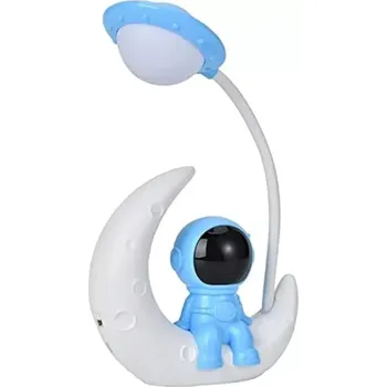 Lampička Nabíjecí Stolní Lampička astronaut - modrý