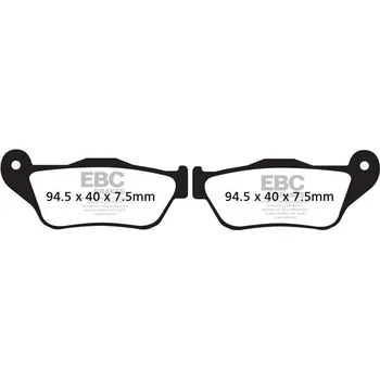 Brzdová destička Brzdové destičky EBC SFA430 YAMAHA YP 250 X-MAX 2005-2009