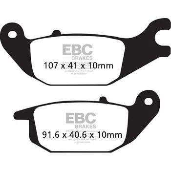 Brzdová destička Brzdové destičky EBC FA343 HONDA CBR 125 R 2004-2010