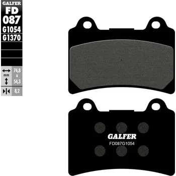 Brzdová destička BRZDOVÉ DESTIČKY POLOKOVOVÉ FD087G1054