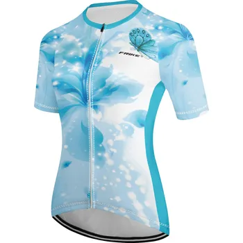 cyklistický dres Dámský cyklistický dres, Frike®, B9, bílá modrá, 2023 Velikost: 4XL