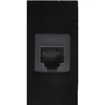 Elektrická zásuvka Jedna zásuvka LAN je vhodná pro rámy MCE725B z černého skla