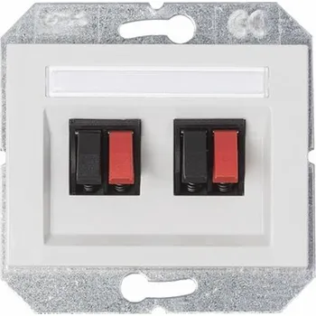 Elektrická zásuvka Zásuvka pro připojení reproduktoru VILMA XP500, bílá barva