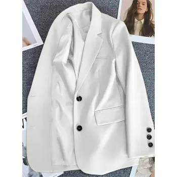 Dámské sako Elegantní dámské sako s knoflíky na manžetách Barva: Bílá, Velikost: M
