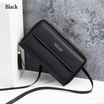 Kabelka Dámská módní kabelka s třásněmi | Stylová taška - Černá