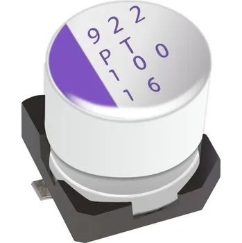 Pevný kondenzátor, řada: SVPT 1500μF ±20procent 2.5V dc, SMD Vodivý polymer hliník Panasonic