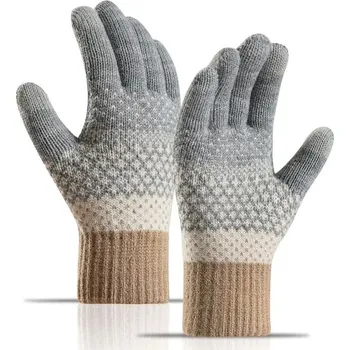 Rukavice Dámské zateplené fleecové zimní rukavice | Ochrana rukou - šedá