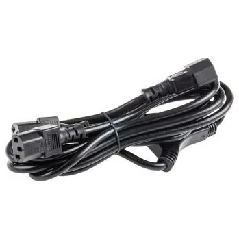 Napájecí kabel Napájecí kabel 3m, Černá, A: IEC C13 x 2, B: IEC C14, 10 A, 250 V RS PRO 1mm2