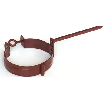 Střecha Objímka svodu pozink Lakovaná - zatloukací trn