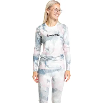 Dámské termo tričko Meatfly Capa bílá/růžová/šedá XS