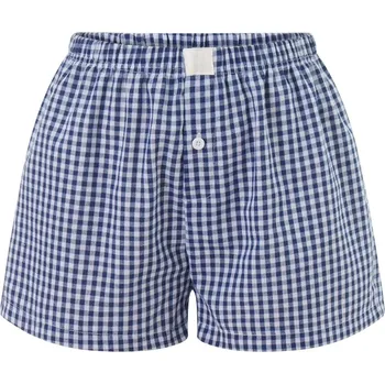 Dámské kraťasy Dámské kostkované šortky Barva: Tmavě Modrá, Velikost: XL