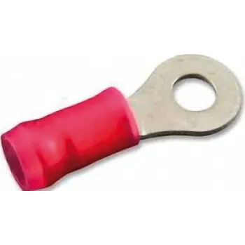 Kabelové oko TE Connectivity 320572 kulaté kabelové oko Průřez (max.)=1.605 mm² Ø otvoru=7.92 mm částečná izolace červená 1 ks