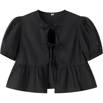 Dámská halenka Dámský halenka s rozšířením Velikost: M, Barva (Varianta): Černá