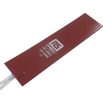 Topná rohož Silikonová topná rohož 80 W 50 x 203mm 12 V DC