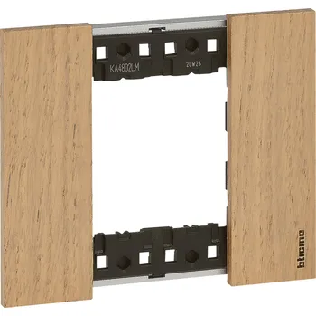 Elektrická zásuvka Rámeček BTICINO LNOW KA4802LM 2M dub KA4802LM