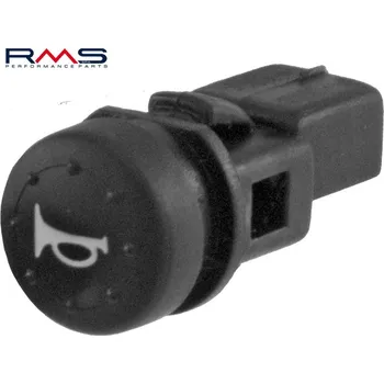Elektroinstalace pro motocykl Tlačítko klaksonu RMS 246130060 kulaté černý 246130060