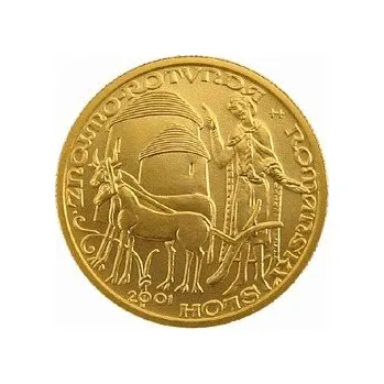 2001 - Zlatá mince Románský sloh - rotunda ve Znojmě, standard - b.k