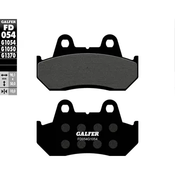 Brzdová destička BRZDOVÉ DESTIČKY POLOKOVOVÉ FD054G1054
