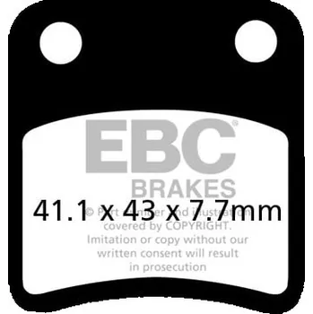 Brzdová destička Brzdové destičky EBC SFAC257 DAELIM E-Five 50 2003-2006