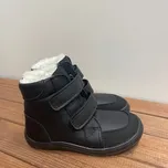 Baby Bare Shoes - Febo Winter BLACK Asfaltico Velikost: 29