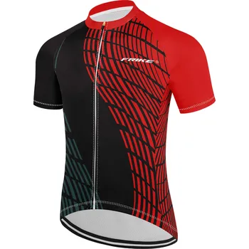 cyklistický dres Pánský cyklistiský dres, Frike®, C5, červeno černá, 2023 Velikost: 3XL