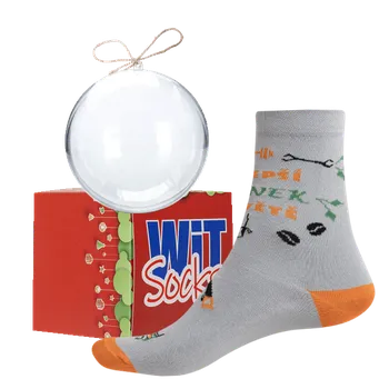 Pánské ponožky Nejlepší tatínek ve vánoční kouli + krabička - velikost 43-46 (Velikost 43-46)