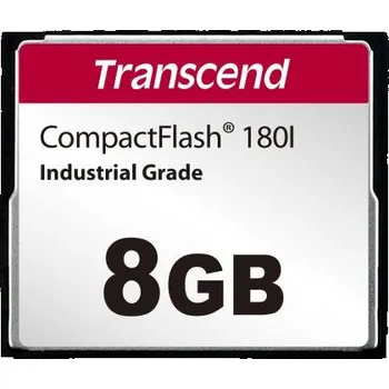 Paměťová karta Paměťová karta Compact Flash CompactFlash 8 GB Transcend Ano, model: CF180I SLC -25 → plus 85 (Extended Temp) °C,