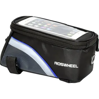 brašna na kolo ROSWHEEL smartphone brašna na rám přední L modrá