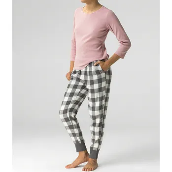 Dámské pyžamo Atlantic pyžamo dámské NLP-485 - růžová, S (Dámské pyžamo dlouhé)