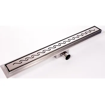 sprchový žlab Nerezový odtokový žlab 70 cm - model VLNY