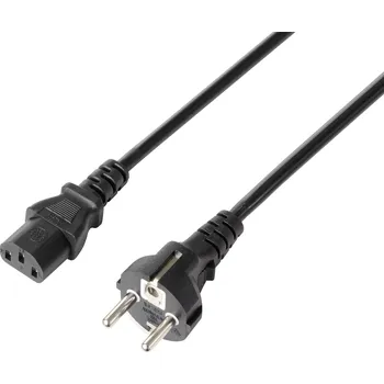 Prodlužovací kabel Sygonix SY-5243888 IEC kabel černá 3.00 m