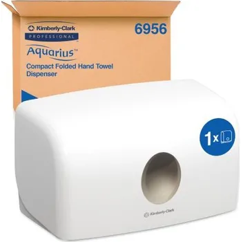 Dávkovač papírových ručníků ABS, Bílá, Nástěnná montáž 287mm x 142mm, šířka: 159mm, sortiment: Aquarius Aquarius,