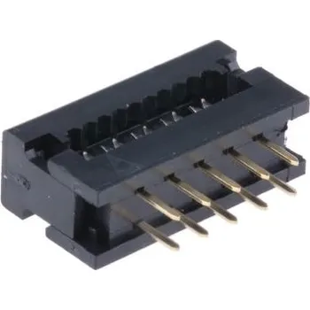 Elektrický konektor Konektor IDC, rozteč: 2.54mm, počet kontaktů: 10, počet řad: 2, orientace těla: Pravý úhel, Samec, IDC, Kabelová