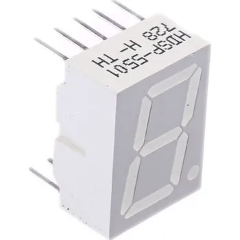 Polovodič LED displej CA barva LED diody Červená 3,7 mcd RH DP 14.2mm Broadcom 626 nm