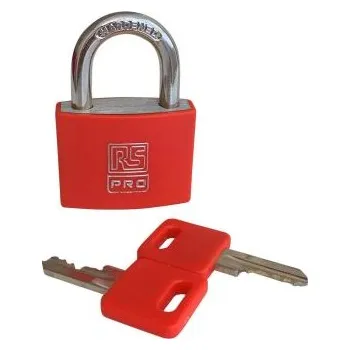 Visací zámek Ne Visací zámek, Hliník Vnitřní, venkovní 6mm třmen, Červená