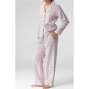 Dámské pyžamo Atlantic pyžamo dámské NLP-486 - šedá-růžová-ecru, XXL (Dámské pyžamo na knoflíky)