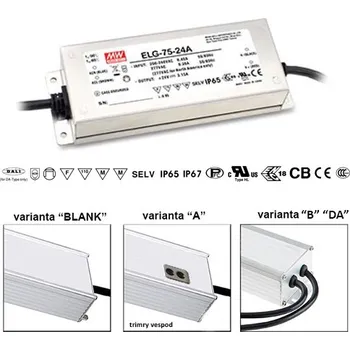 Napájecí zdroj pro osvětlení Mean Well ELG-75-24 Napěťový zdroj pro LED 75W 24V