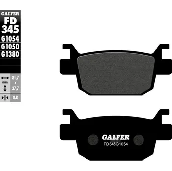 Brzdová destička BRZDOVÉ DESTIČKY POLOKOVOVÉ FD345G1054