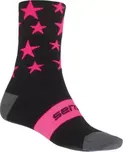 Sensor Stars ponožky černá/růžová vel. 6/8 (39-42)