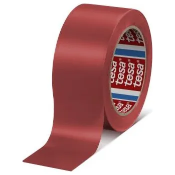 Lepicí páska Podlahová páska Přírodní pryž, Červená Měkčené PVC 50mm, délka: 33m 60760 Tesa