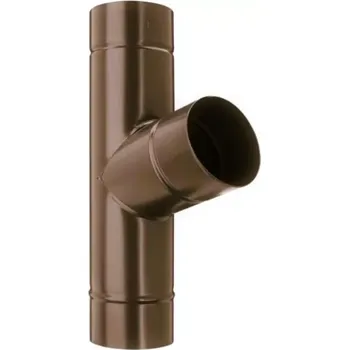 okap Odbočka svodu pozinkovaná FeZn Lakovaná RAL 8017 hnědá čoko ø100/80