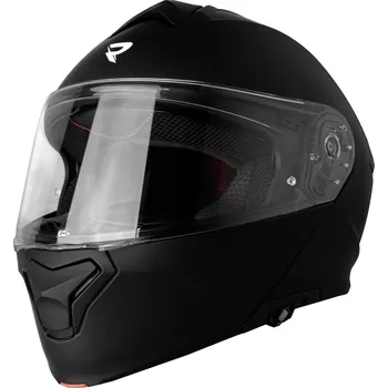 Helma na motorku Vyklápěcí helma na motorku Street Racer Fury matná černá 2XL