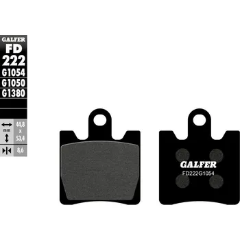 Brzdová destička BRZDOVÉ DESTIČKY POLOKOVOVÉ FD222G1054