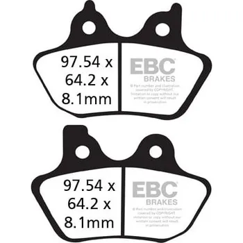 Autodíl Brzdové destičky EBC FA400VLD HARLEY DAVIDSON FLSTC Heritage Softail Classic 1450 2000-2006