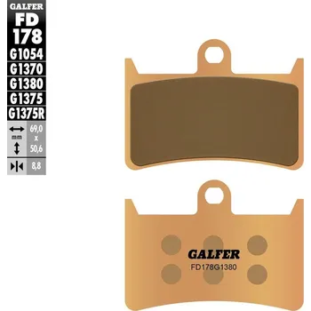 Brzdová destička BRZDOVÉ DESTIČKY SKÚTRU FD178G1380