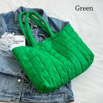 Nylonová taška přes rameno pro ženy | Módní taška - Zelená